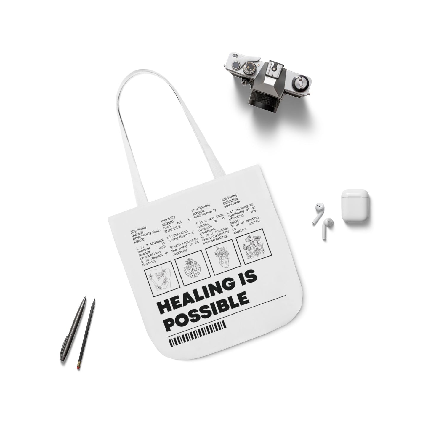 Healing Is Possible Canvas Tote Bag