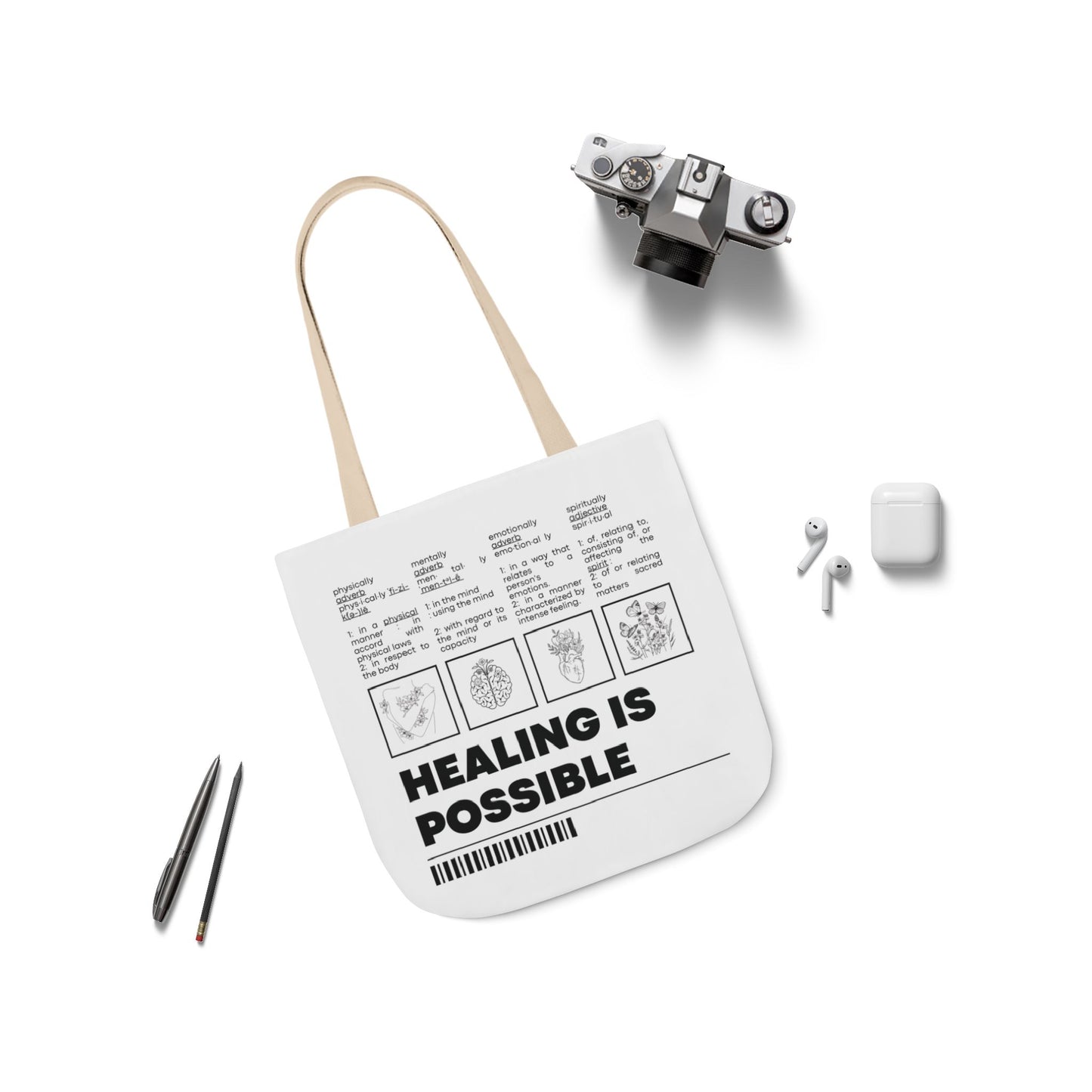 Healing Is Possible Canvas Tote Bag